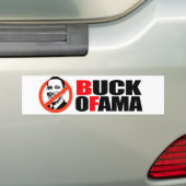 Anti-Obama T-shirt - Buck Ofama Bumpersticker (Op auto)