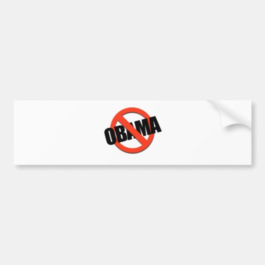 ANTI-OBAMA-T-SHIRT BUMPERSTICKER (Voorkant)