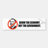 Anti-Obama T-shirt - Groei de economie Bumpersticker (Voorkant)