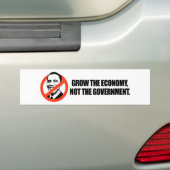 Anti-Obama T-shirt - Groei de economie Bumpersticker (Op auto)