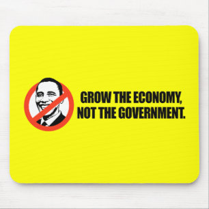 Anti-Obama T-shirt - Groei de economie Muismat