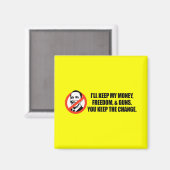 Anti-Obama T-shirt - U houdt de verandering aan Magneet (Voorkant / Achterkant)