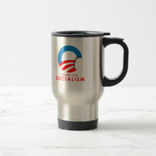 Anti-Obama - Tastes als het socialisme T-SHIRT Reisbeker