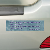 Anti Obama Thomas Jefferson Quote Sticker (Op auto)