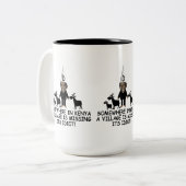 Anti Obama Tweekleurige Koffiemok (Voorkant links)