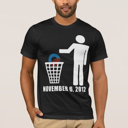 Anti-Obama - Verkiezing 2012 T-shirt (Voorkant)