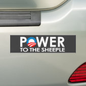 ANTI-OBAMA - VERMOGEN AAN HET SCHEEPJE BUMPERSTICKER (Op auto)