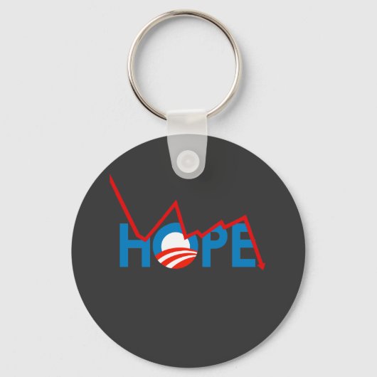 Anti-Obama - Verspreid T-shirt met hoop Sleutelhanger (Voorkant)
