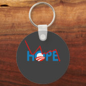 Anti-Obama - Verspreid T-shirt met hoop Sleutelhanger (Voorkant)