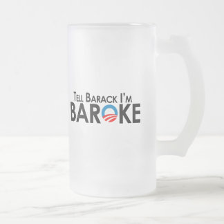 Anti-Obama - vertel Barack Im Baroke Matglas Bierpul