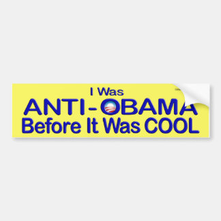 Anti-obama voor het Cool was Bumpersticker