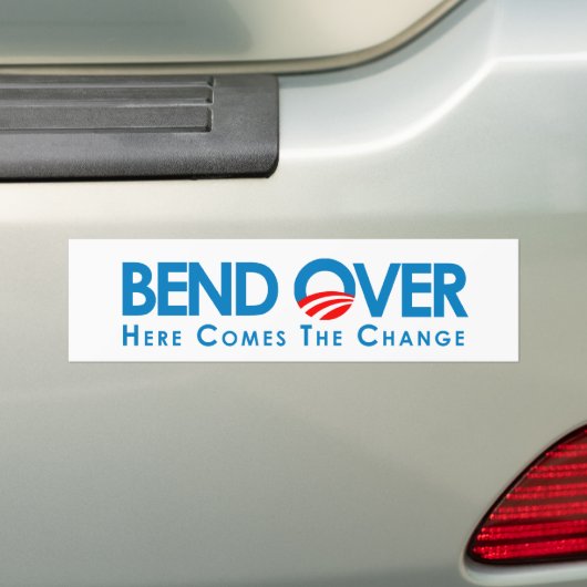 Anti-Obama - Vooruit voor verandering Bumpersticker (Op auto)