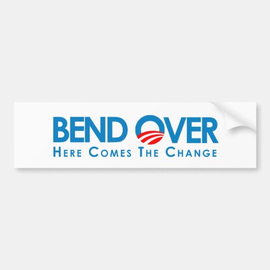 Anti-Obama - Vooruit voor verandering Bumpersticker (Voorkant)