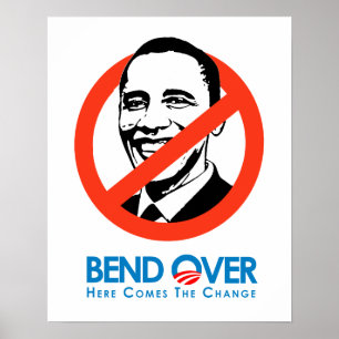Anti-Obama - Vooruit voor verandering Poster