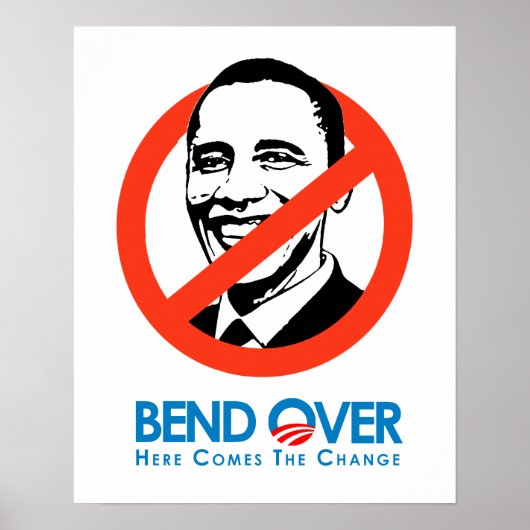 Anti-Obama - Vooruit voor verandering Poster (Voorkant)