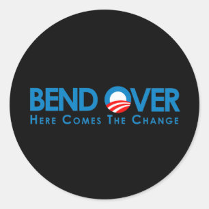 Anti-Obama - Vooruit voor verandering Ronde Sticker