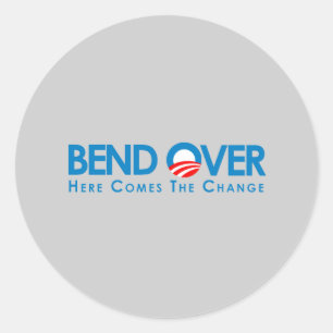 Anti-Obama - Vooruit voor verandering Ronde Sticker