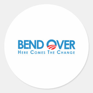 Anti-Obama - Vooruit voor verandering Ronde Sticker