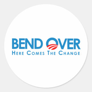 Anti-Obama - Vooruit voor verandering Ronde Sticker