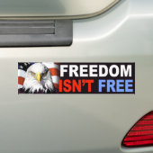 anti-Obama "Vrijheid is niet vrij" bumpersticker (Op auto)