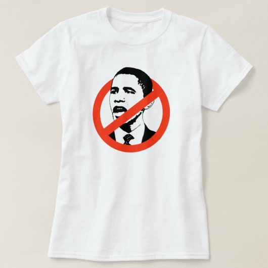 ANTI-OBAMA VROUWEN T-SHIRT (Design voorkant)