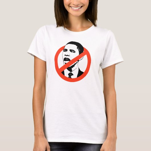 ANTI-OBAMA VROUWEN T-SHIRT (Voorkant)