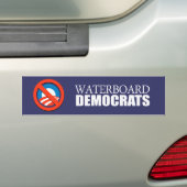 Anti-Obama - Waterboard Democraten Bumpersticker (Op auto)