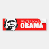 Anti-Obama - Waterboard Obama Bumpersticker (Voorkant)
