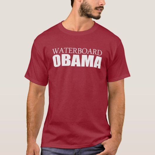 Anti-Obama - Waterboard Obama T-shirt (Voorkant)