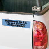 Anti-Obama - Welkom nu betalen belastingen Bumpersticker (Op Truck)