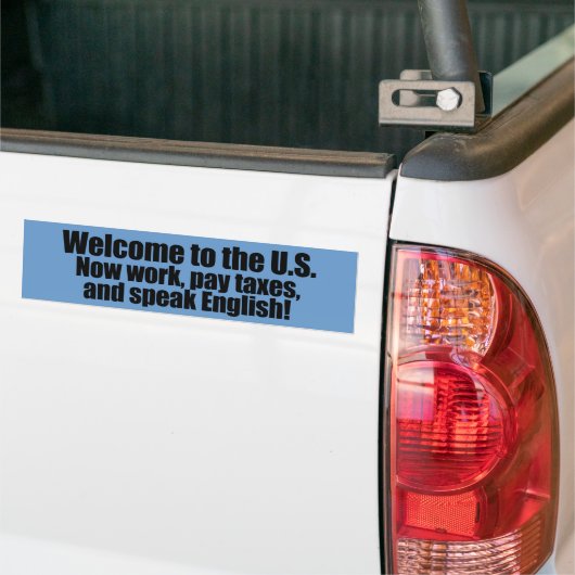 Anti-Obama - Welkom nu betalen belastingen Bumpersticker (Op Truck)