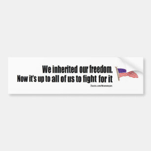 anti - obama : wij hebben onze vrijheid geërfd bumpersticker