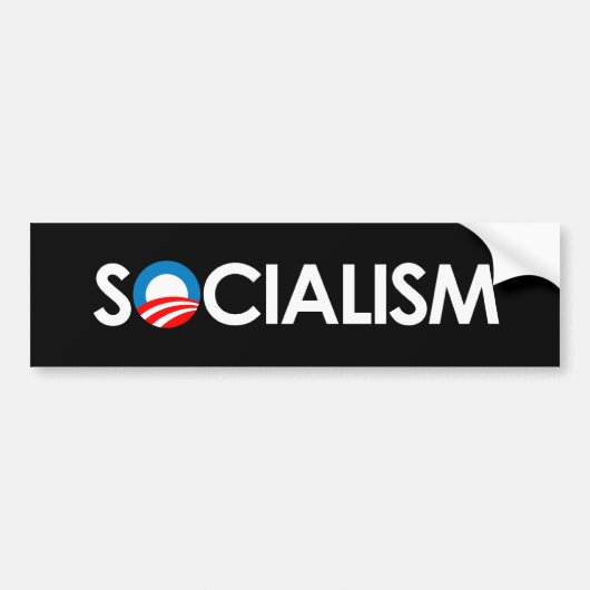 Anti-Obama - Witte socialistische partij Bumpersticker (Voorkant)
