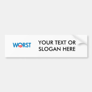 ANTI-OBAMA - WORST-.png Bumpersticker