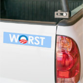 Anti-Obama - Worst White Bumpersticker (Op Truck)