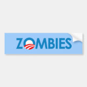 Anti-Obama - Zombies Bumpersticker (Voorkant)