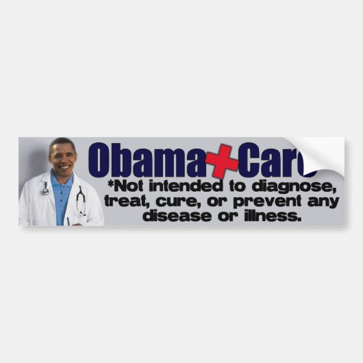 Anti-Obamacare - Anti-Obama Bumpersticker (Voorkant)