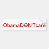 Anti-Obamacare-bumpersticker Bumpersticker (Voorkant)
