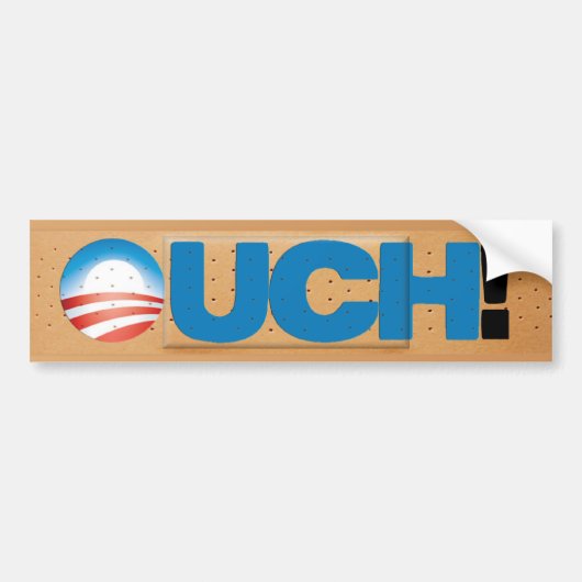 Anti-ObamaCare: OUCH! Bumpersticker (Voorkant)