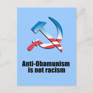 Anti-Obamunisme is geen racisme Briefkaart