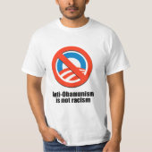 Anti-Obamunisme is geen racisme T-shirt (Voorkant)
