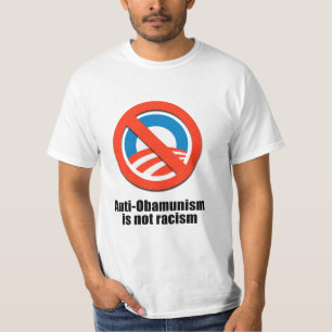 Anti-Obamunisme is geen racisme T-shirt