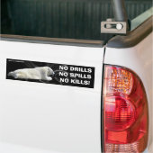 ANTI-OLIEVLEK POLAR BEER Wildlife Protection Bumpersticker (Op Truck)