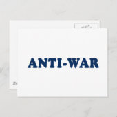 Anti-oorlog Briefkaart (Voorkant / Achterkant)