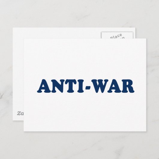 Anti-oorlog Briefkaart (Voorkant / Achterkant)