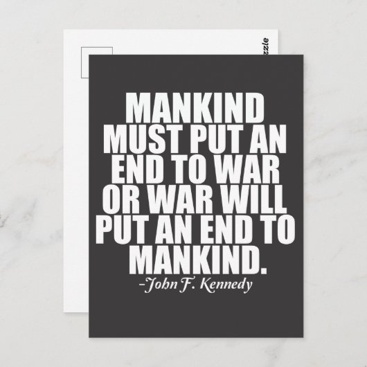 Anti-oorlog Briefkaart (Voorkant / Achterkant)