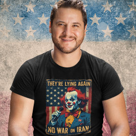 Anti Oorlog Iran Fake Nieuws Neocon Amerika Eerst T-shirt