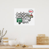 Anti-oorlogsschaap Poster (Keuken)