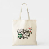 Anti-oorlogsschaap Tote Bag (Achterkant)