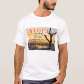 Anti-oorlogsslogan T-shirt (Voorkant)